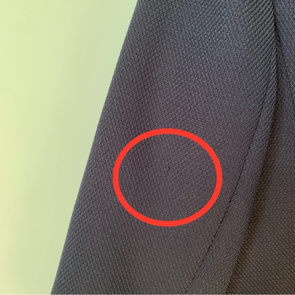 SIZE M HOBBS LONDON TEXTURED NAVY CROPPED BLAZER JACKET 3/4 SLEEVE - Picture 12 of 12